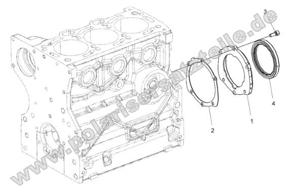 Engine, Crankshaft Oil Seal Flange Engine, Crankshaft Oil Seal Flange