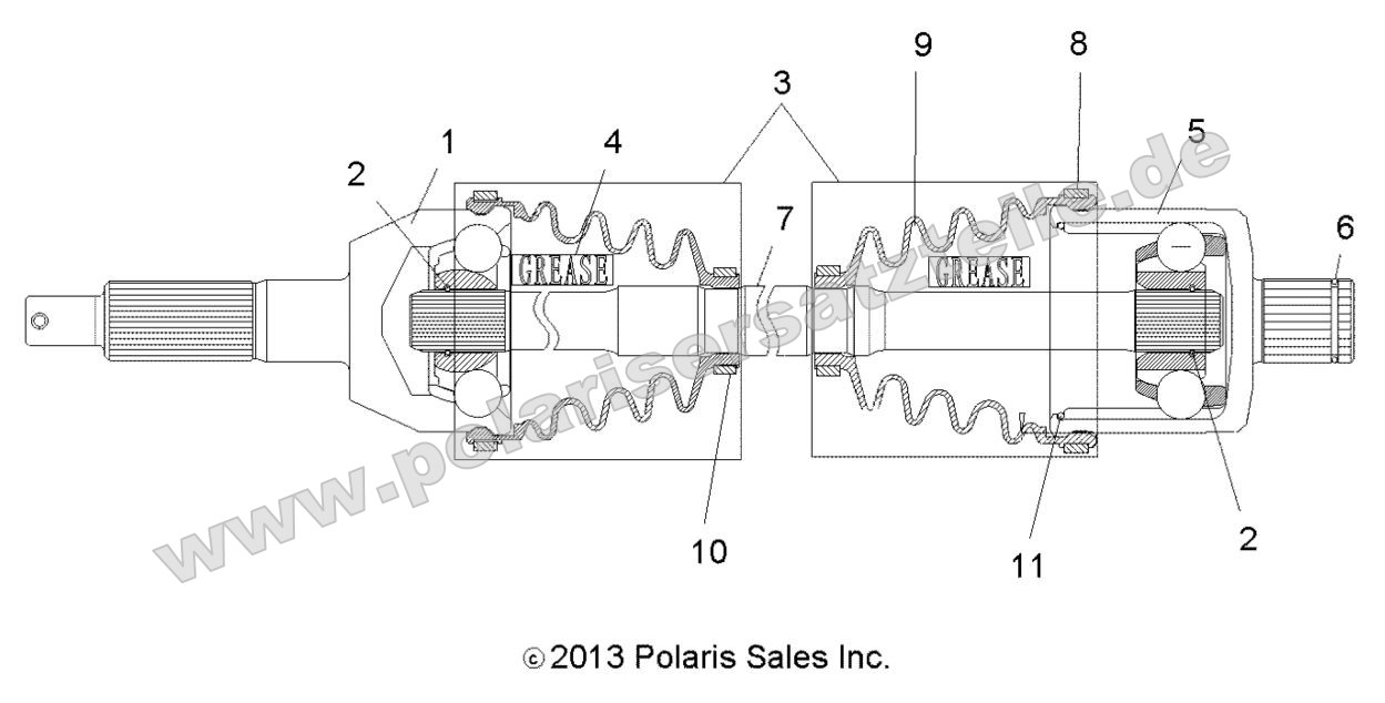 Drive Train, Rear Drive Shaft