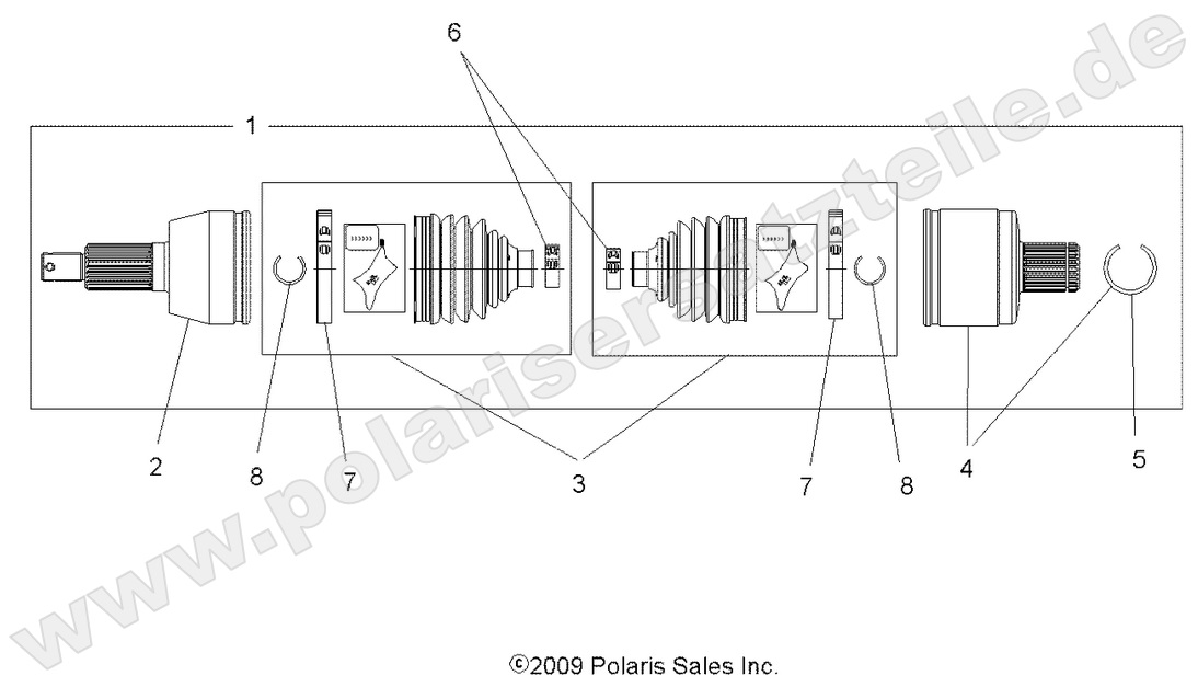 DRIVE TRAIN, DRIVE SHAFT, REAR DRIVE TRAIN, DRIVE SHAFT, REAR