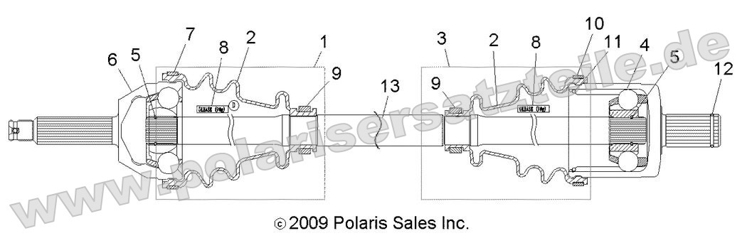 Drive Train, Front Drive Shaft