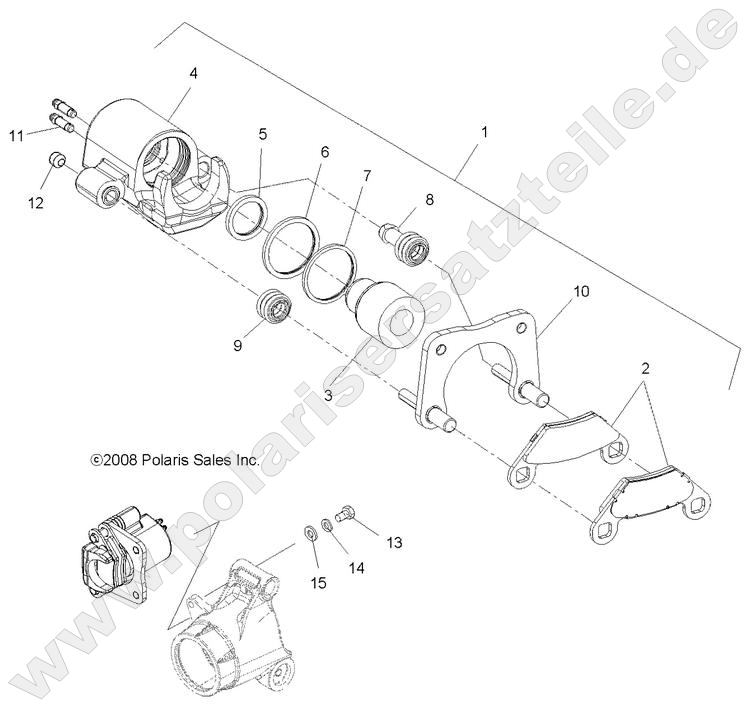 BRAKES, REAR CALIPER BRAKES, REAR CALIPER