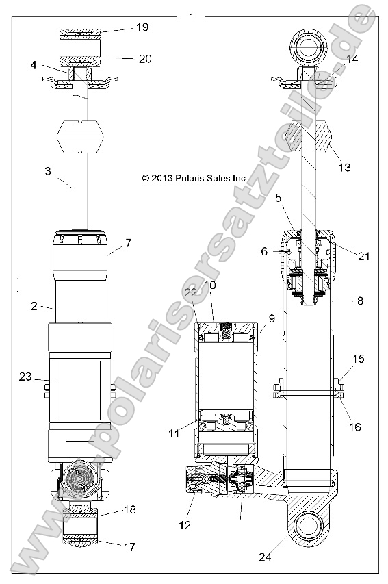 Suspension, Shock, Front (49ATVSHOCKFRT7044135) Suspension, Shock, Front (49ATVSHOCKFRT7044135)