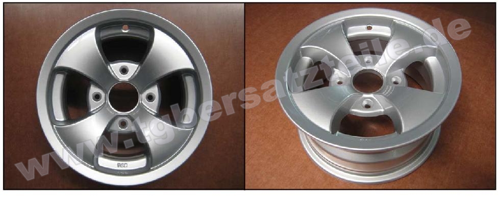 Alufelge vo. und hi. 12" silber