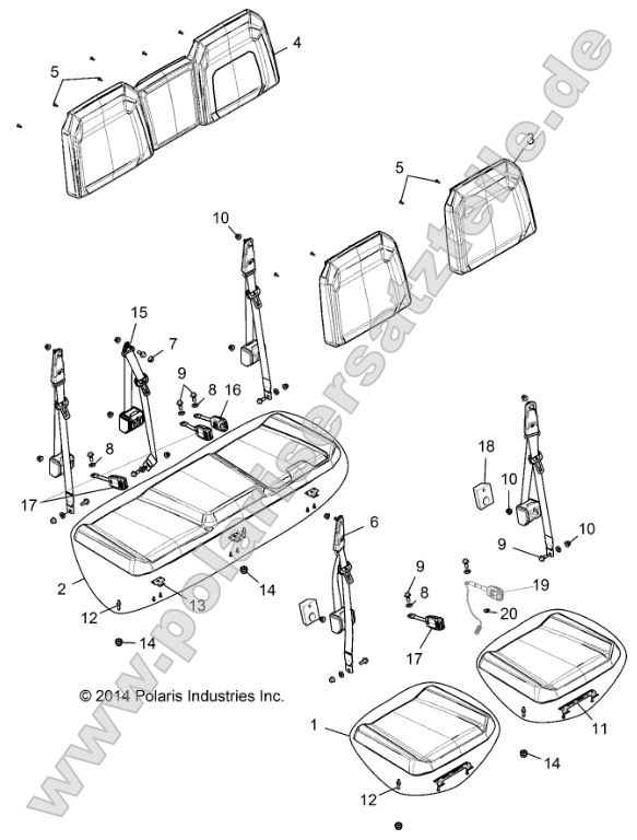 Body, Seat, Rear Bench Body, Seat, Rear Bench
