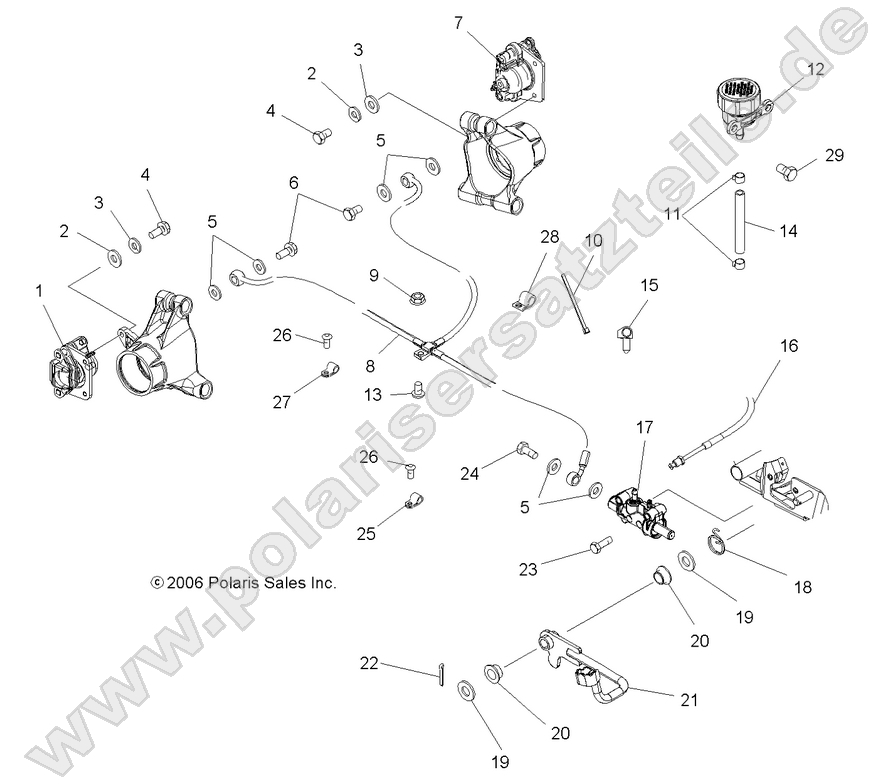 BRAKE, REAR and FOOT PEDAL