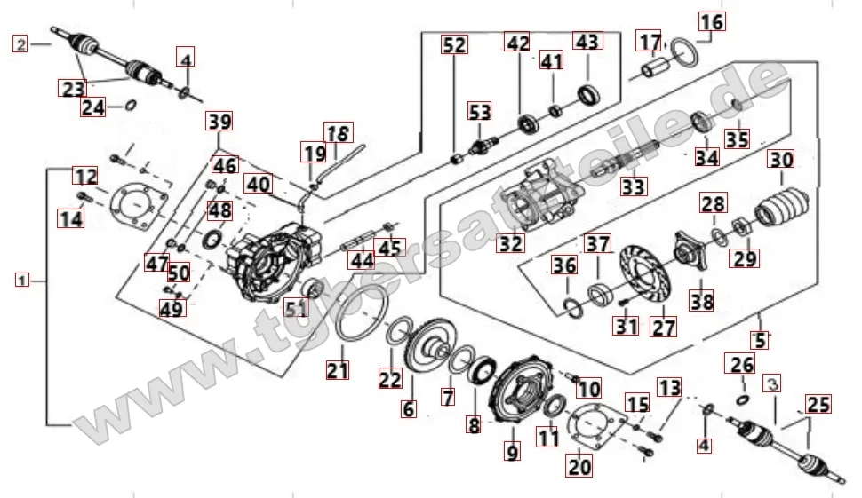 Differenzial hinten Differenzial hinten