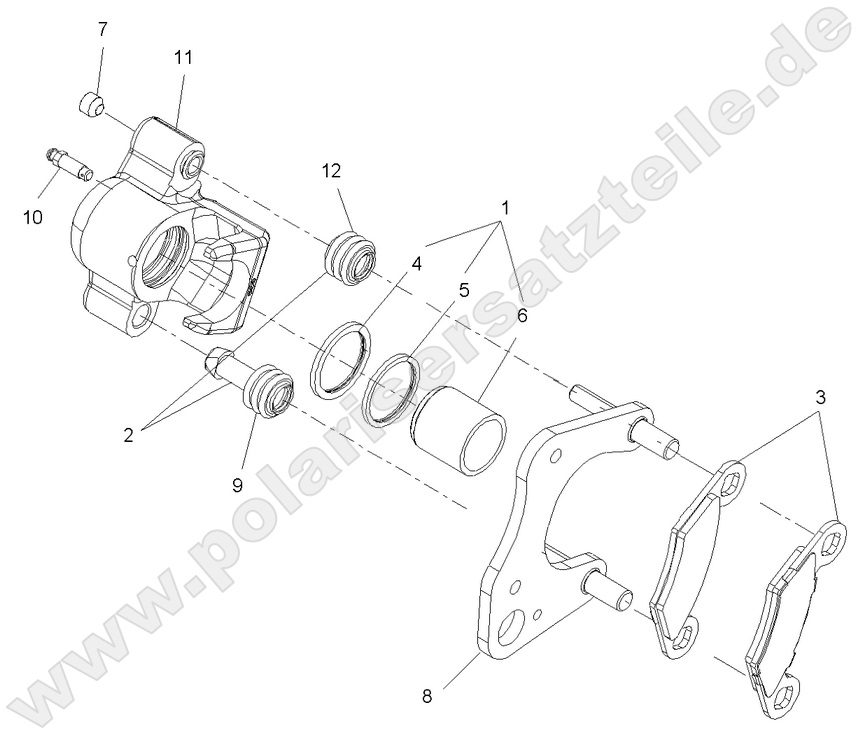 BRAKES, FRONT CALIPER