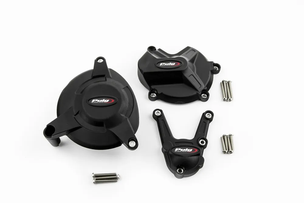 Puig Racing Track Motordeckelschutz Set - BMW S1000 RR 2009-14 / S1000 R 2009-16 - 21501N