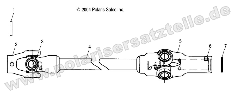 FRONT PROP SHAFT 6x6