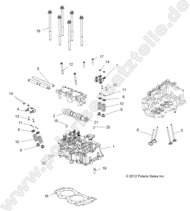 ENGINE, CYLINDER HEAD, CAM and VALVES
