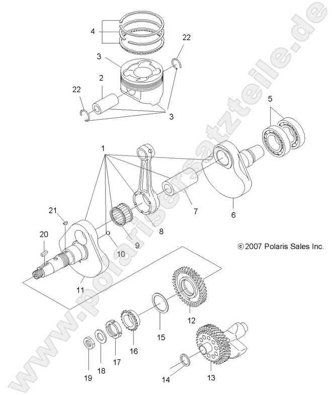 ENGINE, CRANKSHAFT and PISTON ENGINE, CRANKSHAFT and PISTON