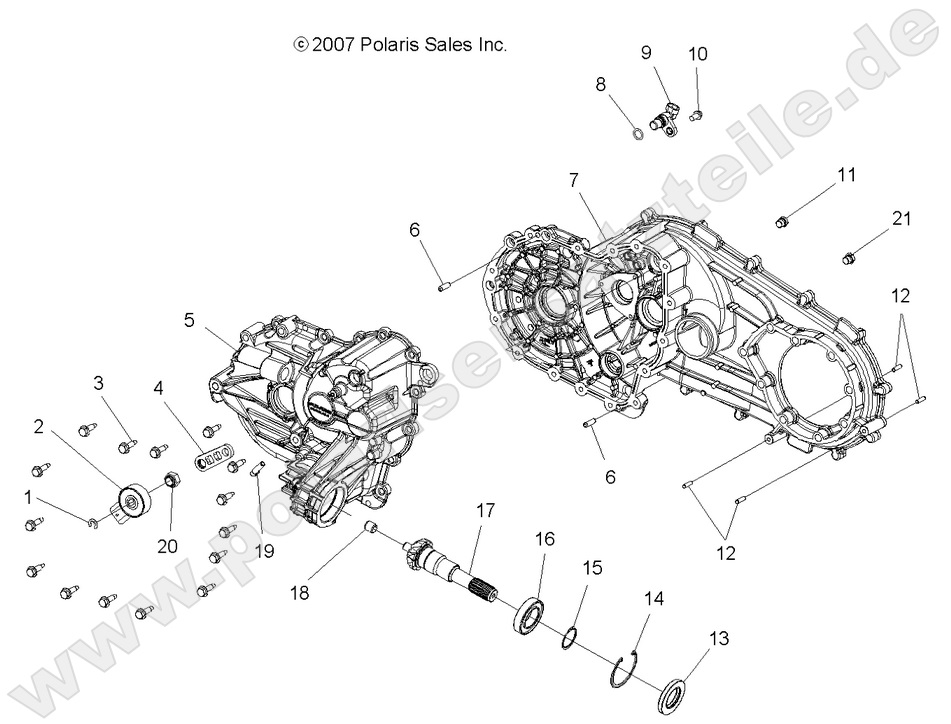 DRIVE TRAIN, MAIN GEARCASE DRIVE TRAIN, MAIN GEARCASE
