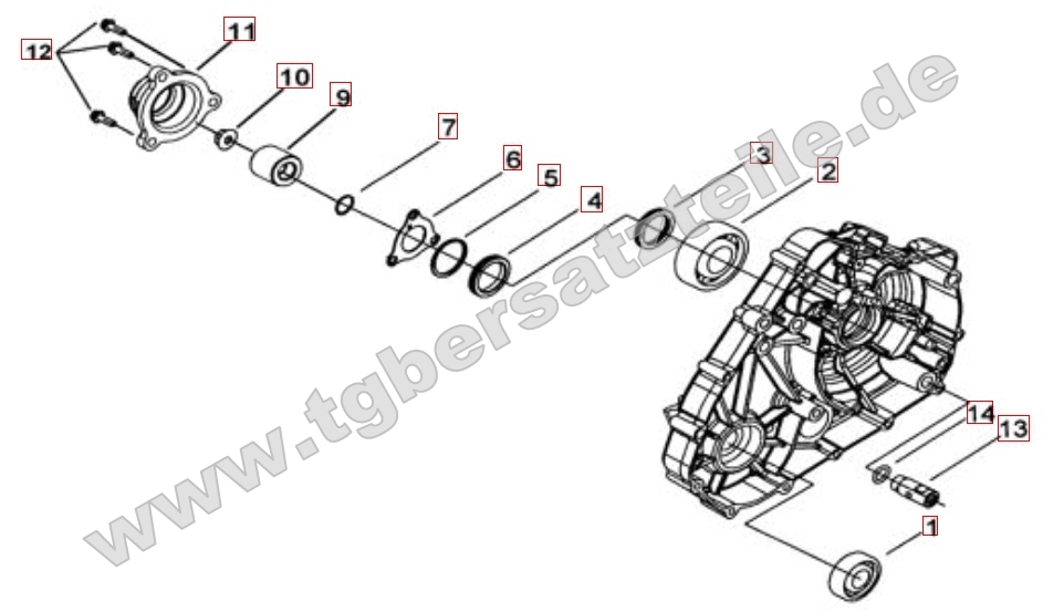 Motorgehäuseabdeckung 1