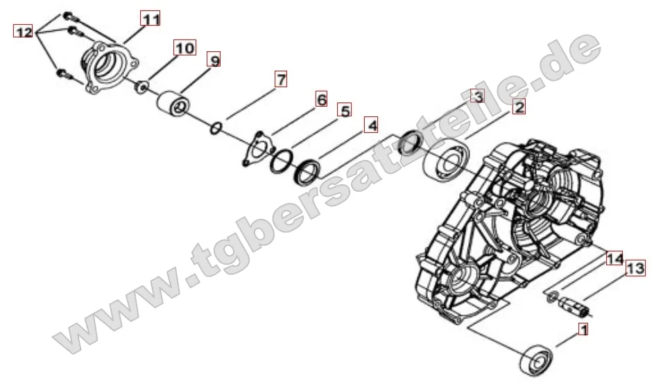 Motorgehäuseabdeckung 1 Motorgehäuseabdeckung 1