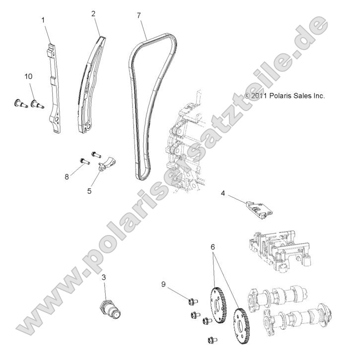 Engine, Cam Chain and Sprocket