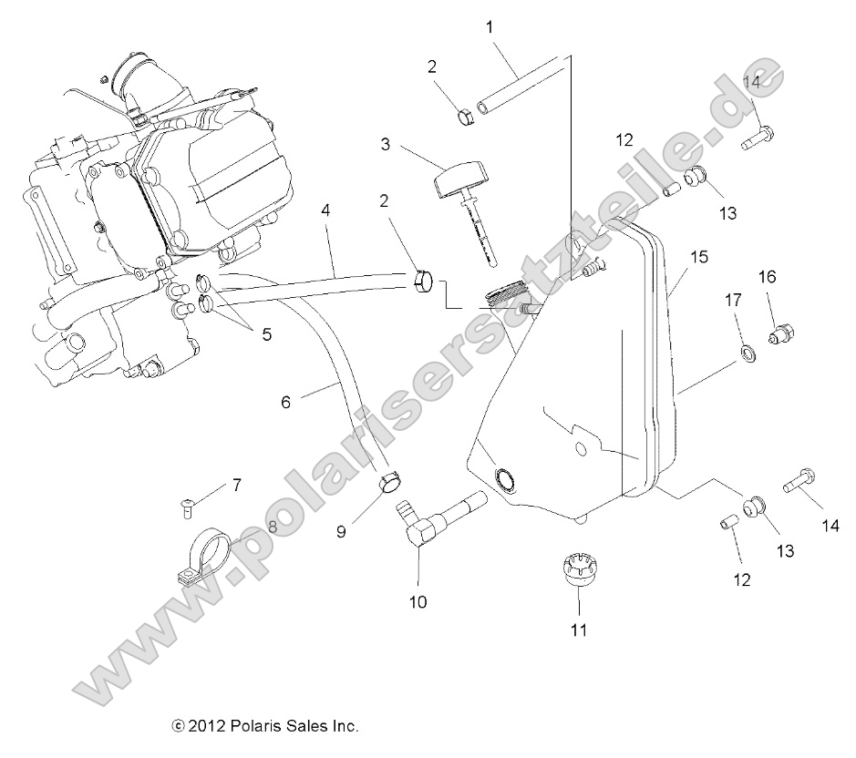 Engine, Oil System and Oil Tank
