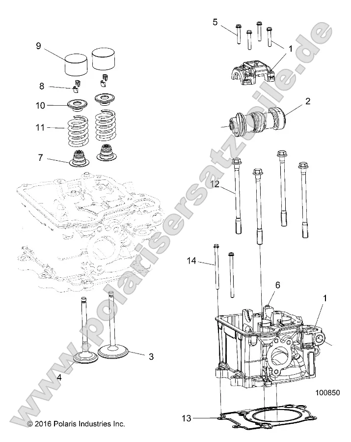 Engine, Cylinder Head, Cam and Valves