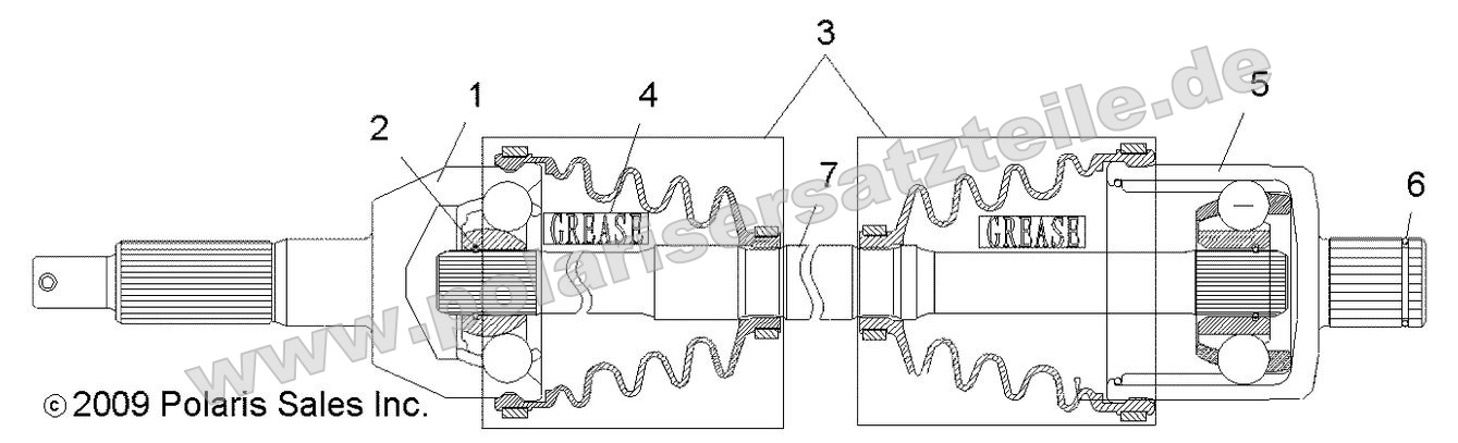 Drive Train, Rear Drive Shaft