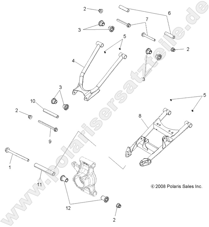 SUSPENSION, REAR SUSPENSION, REAR