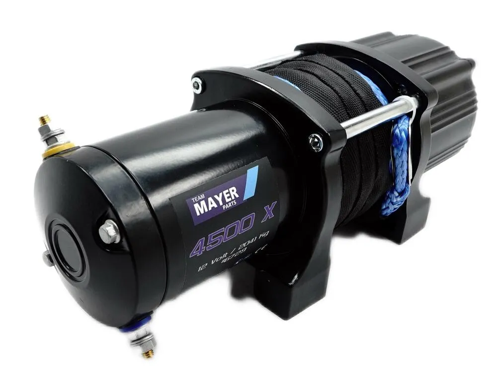 TMP ATV - Quad Seilwinde 4500 X / 12V / 2040 kg / Synthetikseil + Funk Fernbedienung