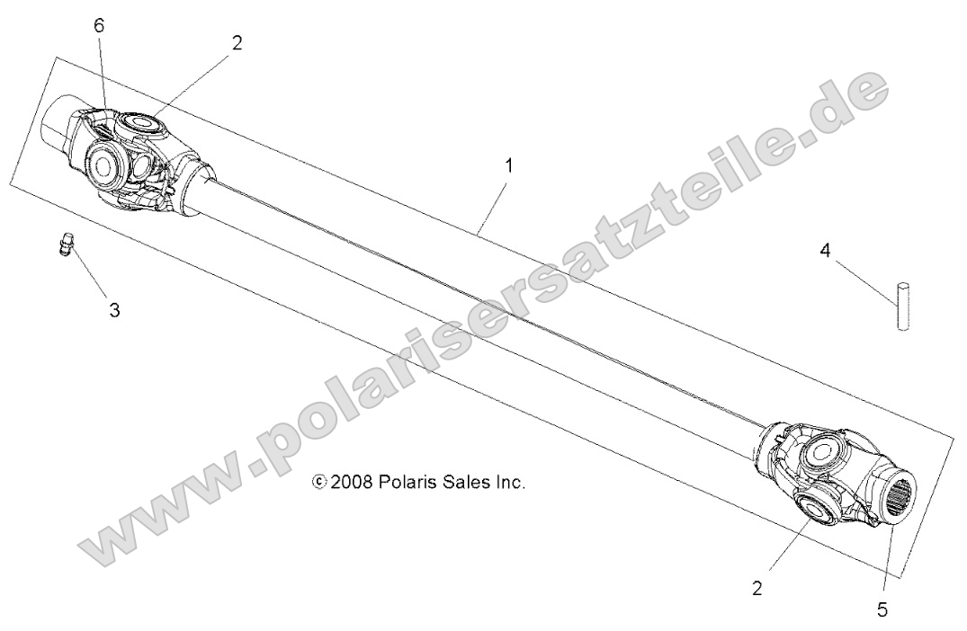 Drive Train, Prop Shaft, Front Drive Train, Prop Shaft, Front