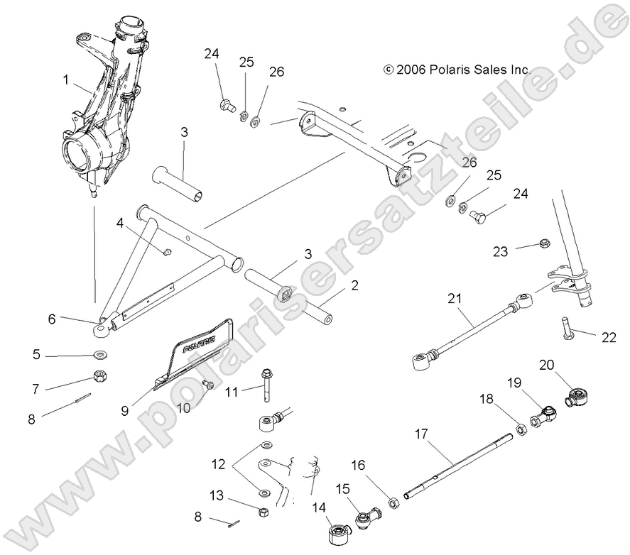 SUSPENSION, FRONT SUSPENSION, FRONT