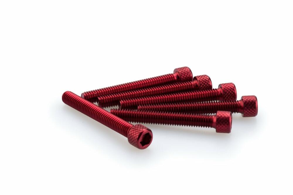 PUIG INBUS-SCHRAUBEN-KIT M6X45MM. ROT - 0370R
