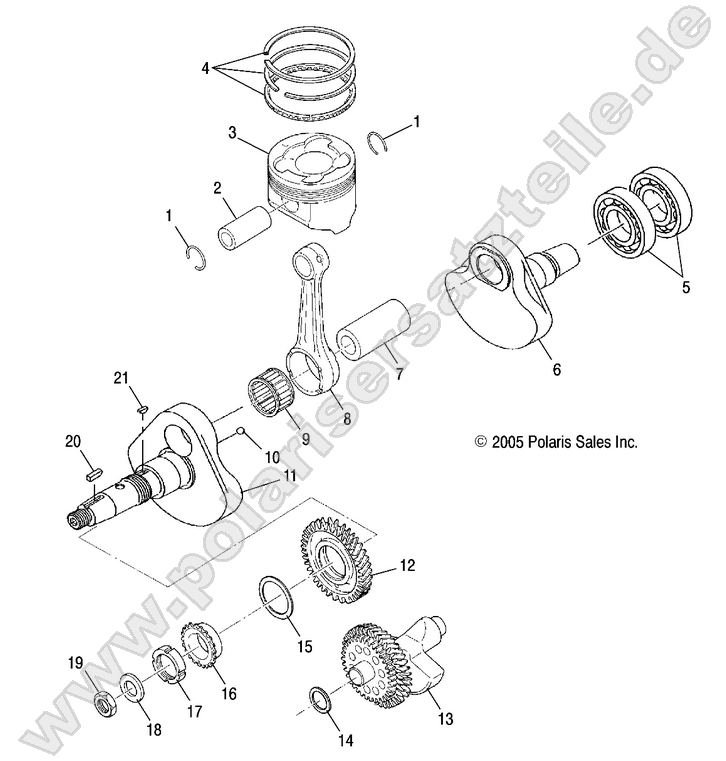 ENGINE, CRANKSHAFT and PISTON