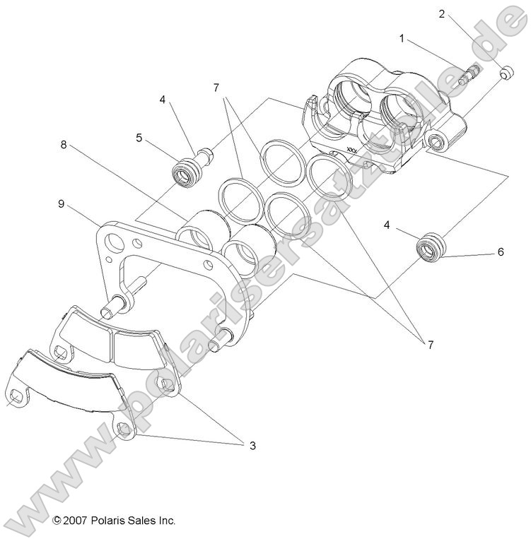 BRAKES, FRONT CALIPER