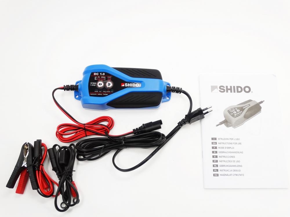 Shido DC1.0 Batterieladegerät 12V 1A für Blei-Säure + Lithium Batterie