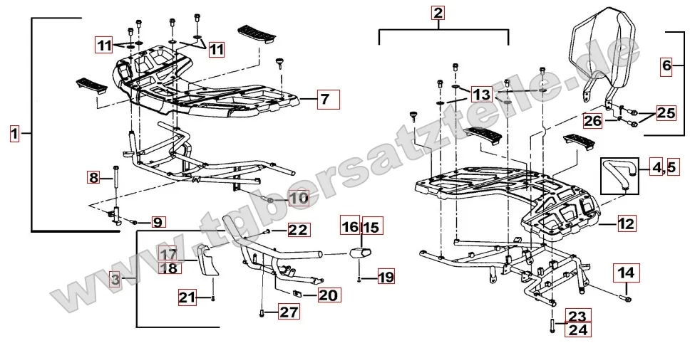 Gepäckträger Plastik Gepäckträger Plastik