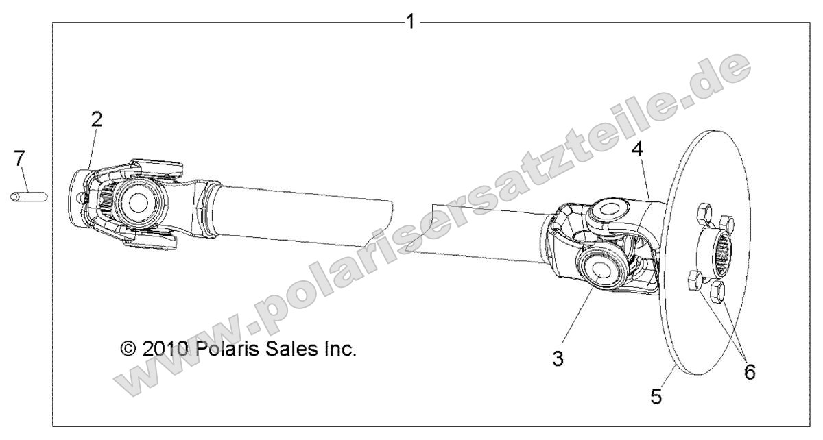 Drive Train, Front Prop Shaft Drive Train, Front Prop Shaft