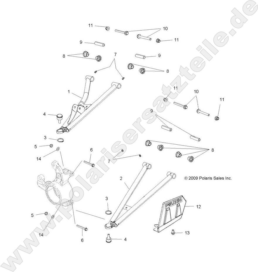 SUSPENSION, FRONT A-ARMS