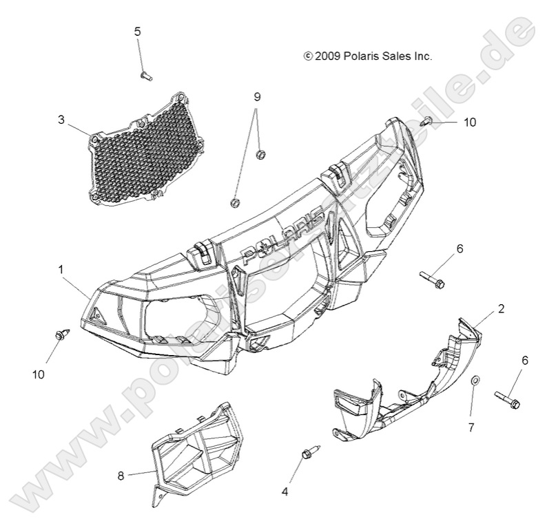 BODY, FRONT BUMPER and MOUNTING