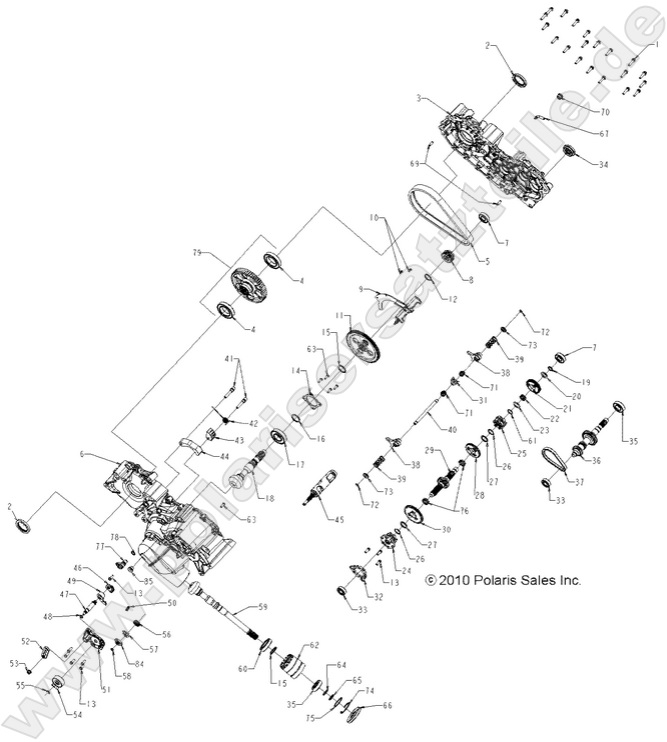 DRIVE TRAIN, MAIN GEARCASE DRIVE TRAIN, MAIN GEARCASE