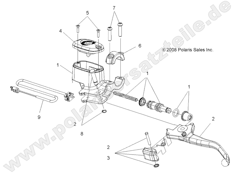 BRAKES, FRONT BRAKE LEVER and MASTER CYLINDER