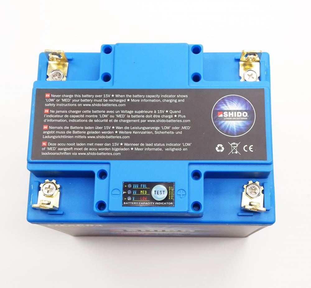 Shido LIX30L-BS Q Lithium Ionen Batterie 12V (YTX30L-BS, 52515, 53030)