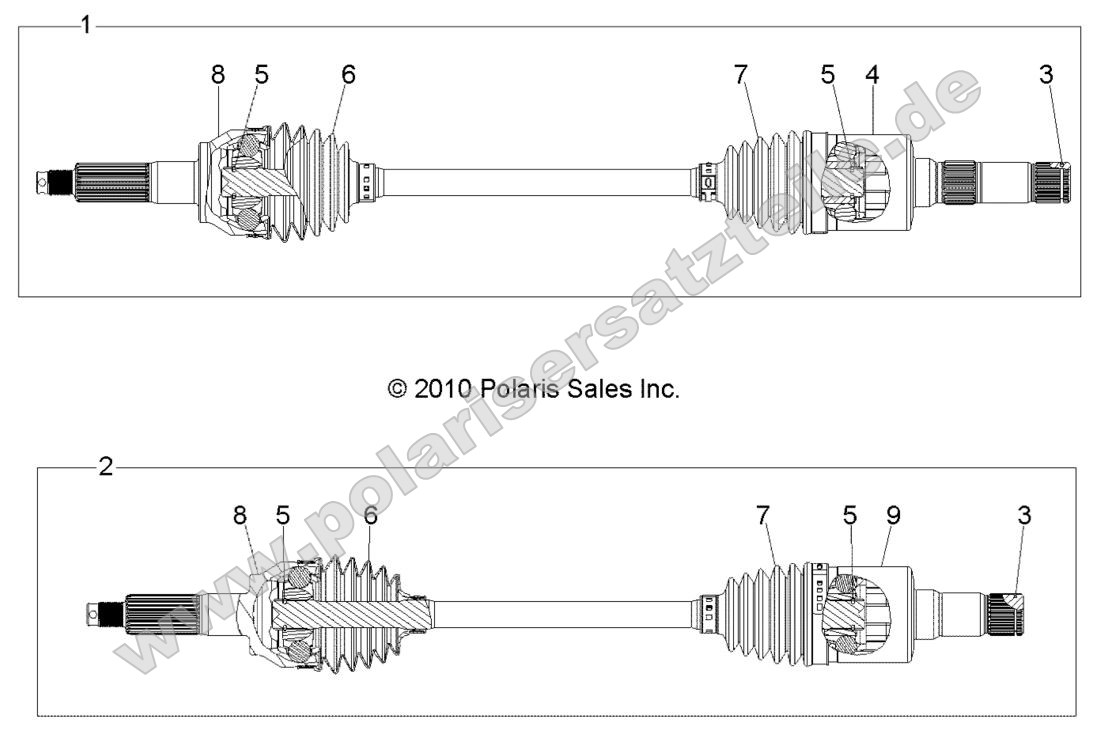 Drive Train, Rear Drive Shaft