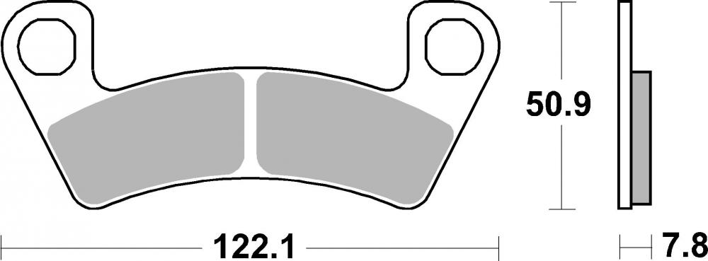 SBS Bremsbeläge Offroad & ATV Sintermetall - 946SI