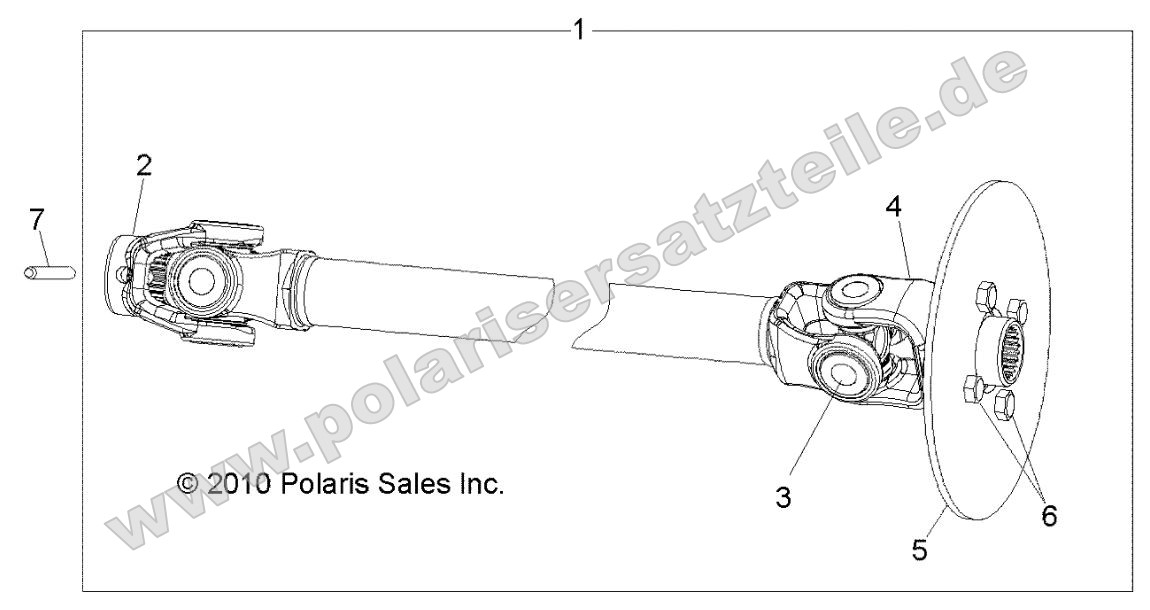 Drive Train, Front Prop Shaft Drive Train, Front Prop Shaft
