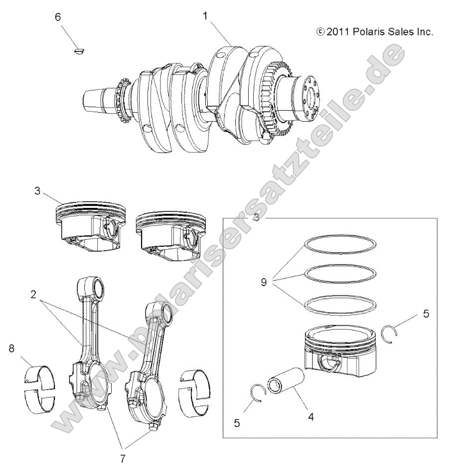 Engine, Crankshaft and Piston Engine, Crankshaft and Piston