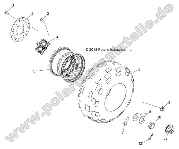 Wheels, Rear (49RGRWHEELRR15CREW)
