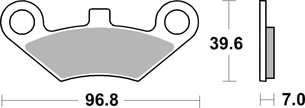 SBS Bremsbeläge Offroad & ATV Sintermetall - 914SI