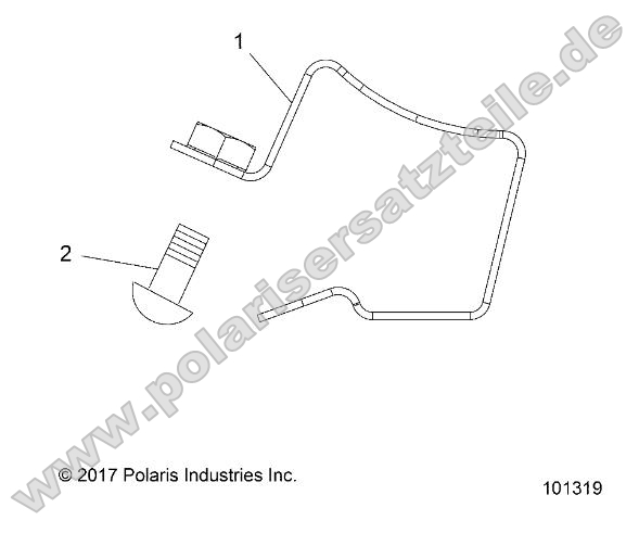 Engine, Fuel Rail Clamp (from 2/3/2017)