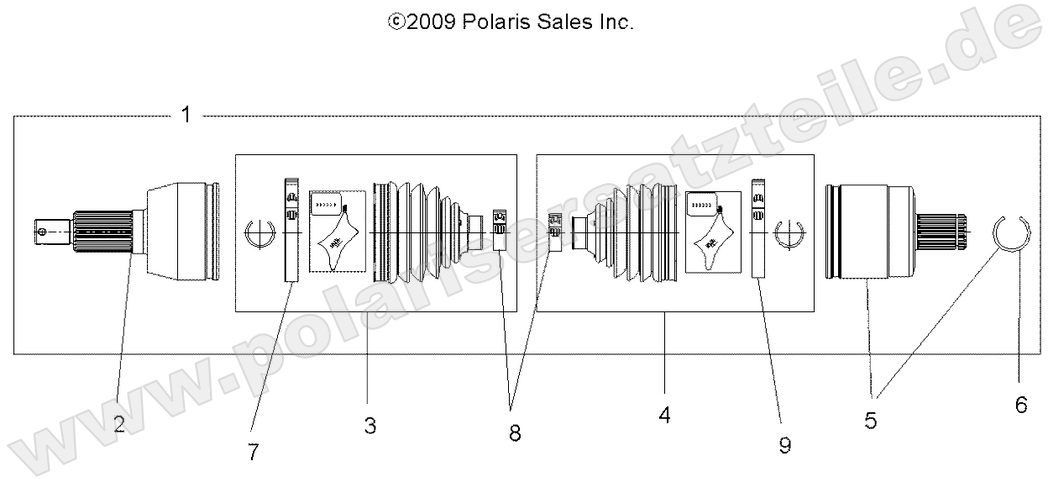 DRIVE TRAIN, DRIVE SHAFT, FRONT