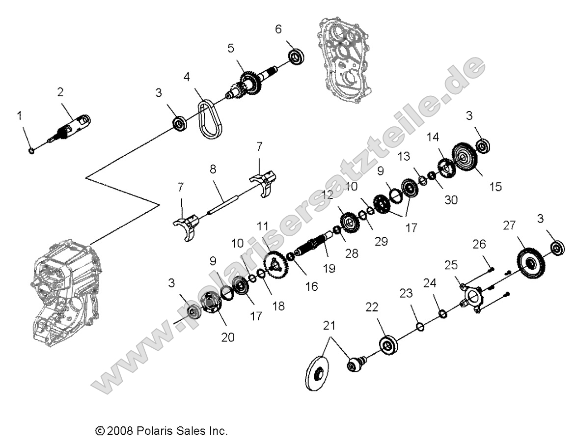 Drive Train, Main Gearcase Internal Drive Train, Main Gearcase Internal