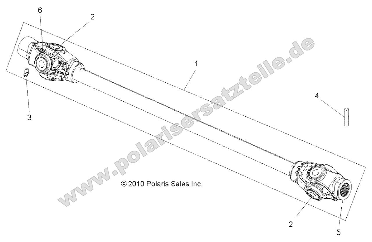 Drive Train, Prop Shaft, Front
