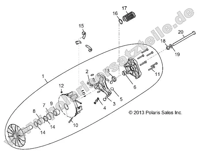 Drive Train, Primary Clutch Drive Train, Primary Clutch