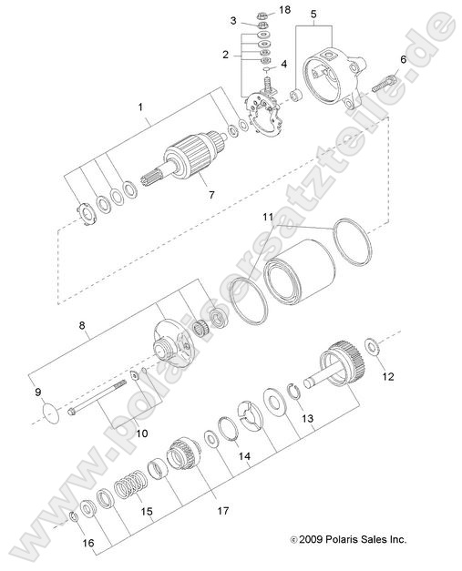 ENGINE, STARTING MOTOR