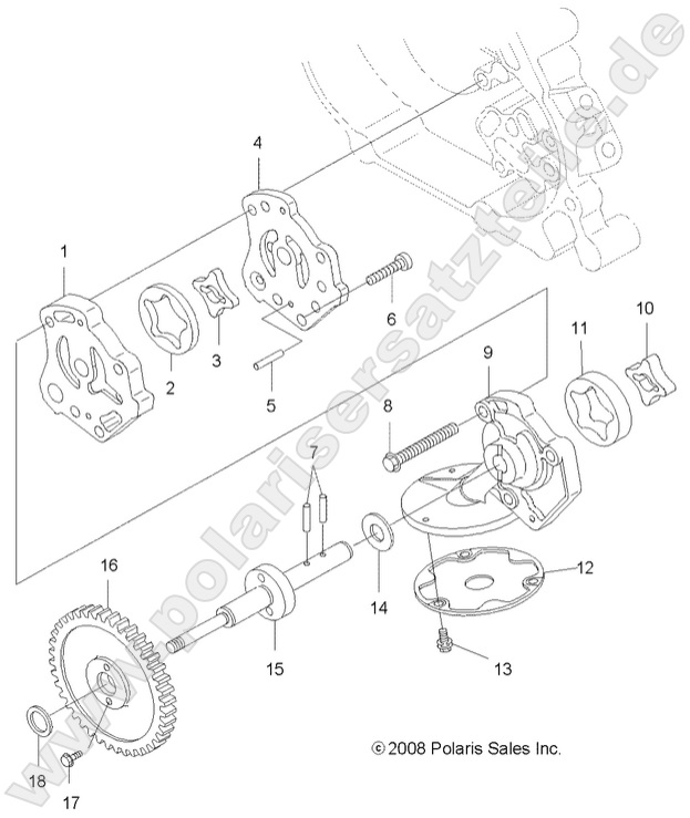 ENGINE, OIL PUMP ENGINE, OIL PUMP